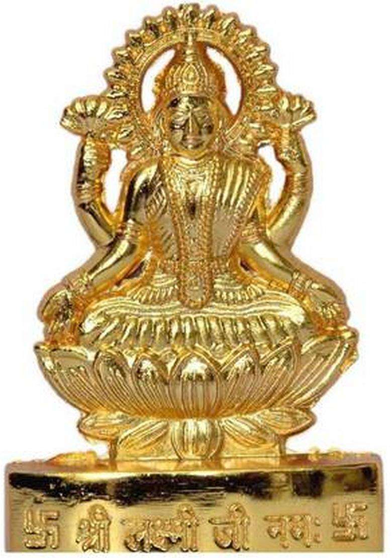 Sbbco Decorative Showpiece - 12 Cm(Metal Yellow) - Indya