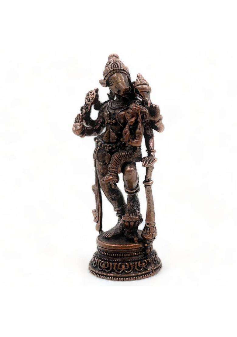 Bhunes Copper Varaha Lakshmi Idols Varaha Laxmi Ji Ki Murti Varaha Statue Varaha Decorative Showpiece - 7 Cm(Copper Brown) - Indya