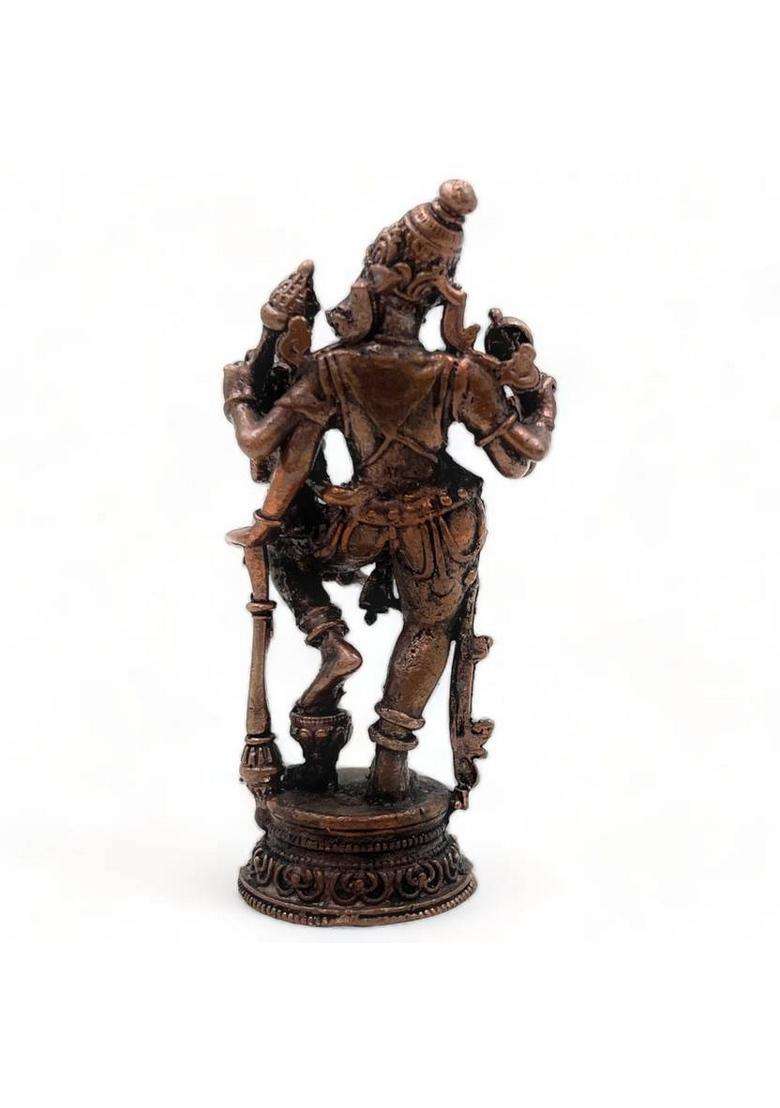 Bhunes Copper Varaha Lakshmi Idols Varaha Laxmi Ji Ki Murti Varaha Statue Varaha Decorative Showpiece - 7 Cm(Copper Brown) - Indya