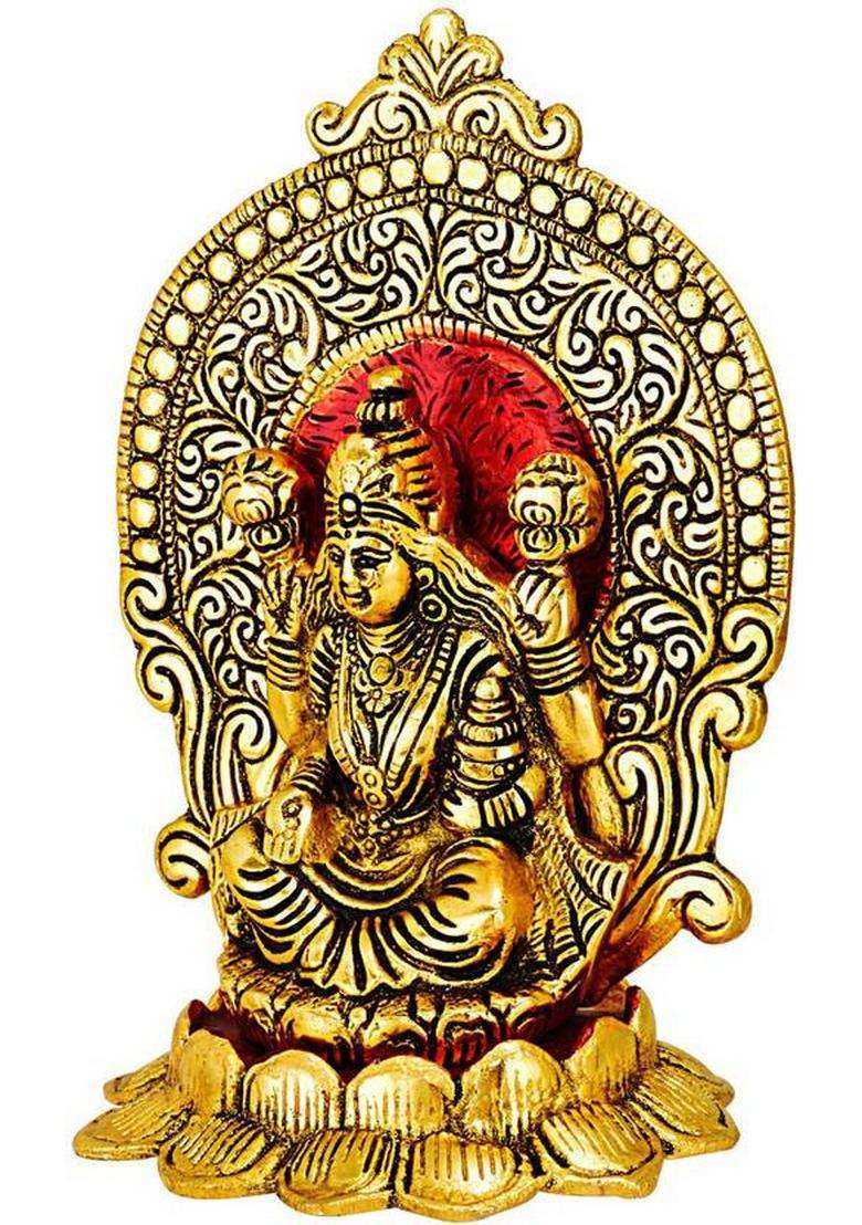 Flukyco Decorative Showpiece - 17 Cm(Brass Gold) - Indya