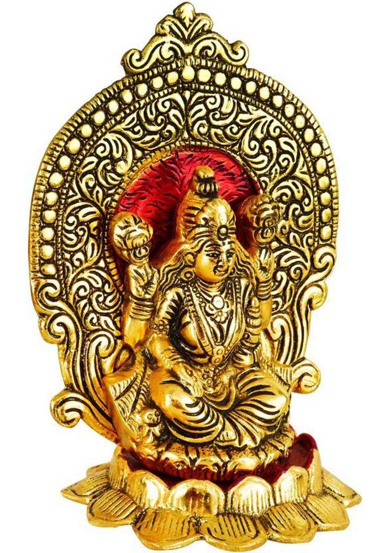 Flukyco Decorative Showpiece - 17 Cm(Brass Gold) - Indya