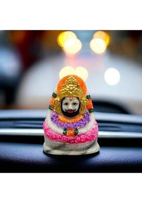 Misti Enterprises Khatu Shyam Car Dasboard Decorative Showpiece - 7.5 Cm(Resin Multicolor)