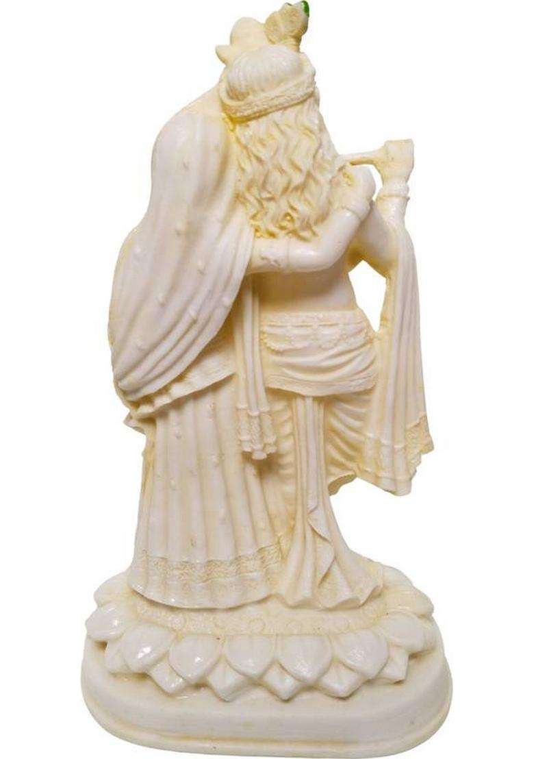 Hubzones Antique Finish Lord Radha Krishna Love Couple Statue Hindu God Makhan Chor Decorative Showpiece - 22 Cm(Resin Multicolor) - Indya