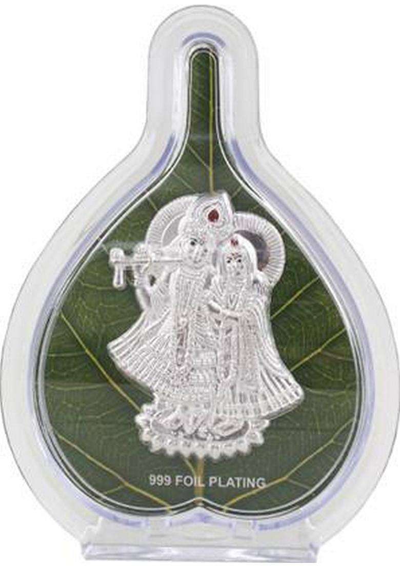 Matchless Gifts Radha Krishna Decorative Showpiece - 10 Cm(Fabric Light Green) - Indya