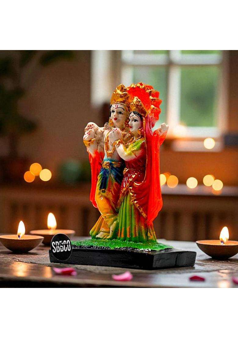 Sbbco Decorative Showpiece - 12 Cm(Polyresin Multicolor) - Indya
