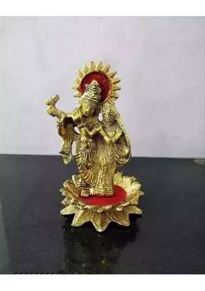 Paystore Decorative Showpiece - 12 Cm(Metal Gold) - Indya