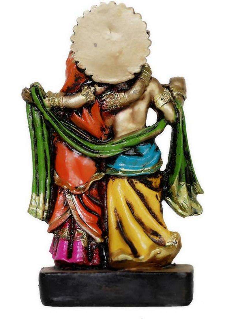 Craftgreen Radha Krishna Idol Radha Krishna Murti Radha Krishna Statue For Pooja Room Decorative Showpiece - 22.3 Cm(Polyresin Multicolor) - Indya