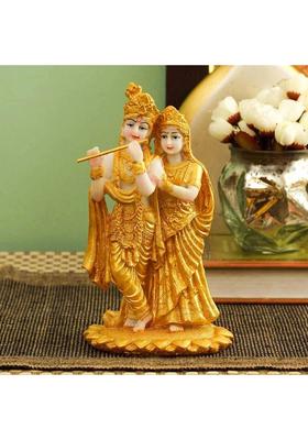Tied Ribbons Lord Radha Krishna Idol Showpiece Figurine(11 Cm X 8 Cm X 19 Cm Resin) Decorative Showpiece - 19 Cm(Polyresin Multicolor)