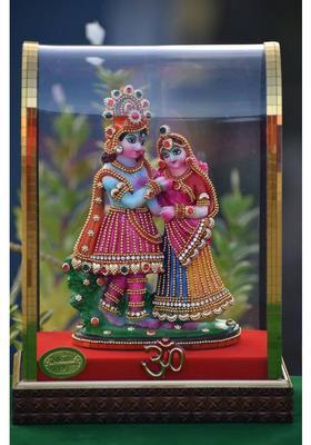 Manish Enterprise Decorative Showpiece - 24 Cm(Fiber Plastic Metal Stone Polyresin Resin Multicolor)