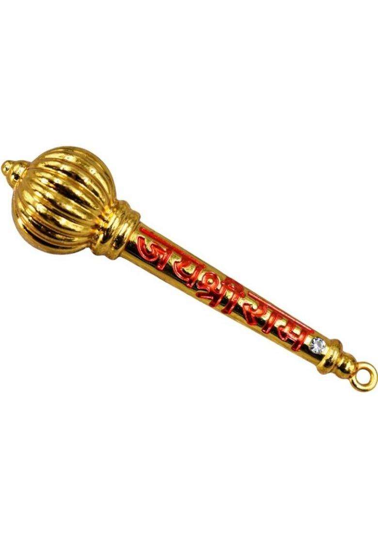 Muskan Divine Decorative Showpiece - 10 Cm(Metal Gold) - Indya