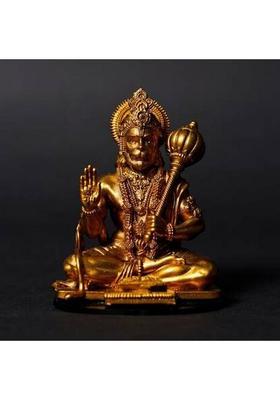 Craftnlove Hanuman Ji Statue Car Dashboard Dcor Idols For Gifts Bajrangbali Statue D-8 Decorative Showpiece - 10 Cm(Resin Multicolor)