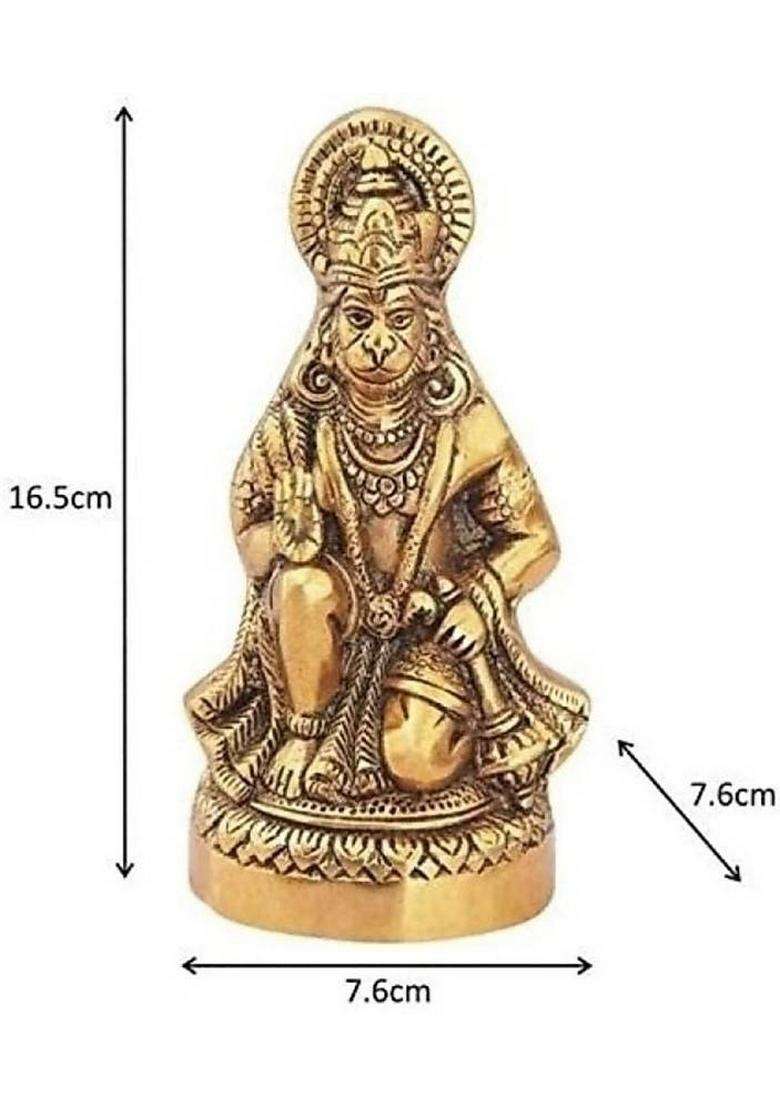 Flukyco Decorative Showpiece - 15 Cm(Metal Gold) - Indya