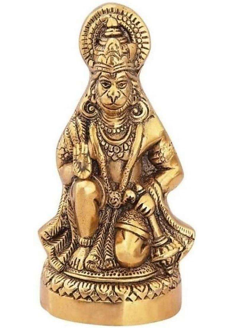 Flukyco Decorative Showpiece - 15 Cm(Metal Gold) - Indya