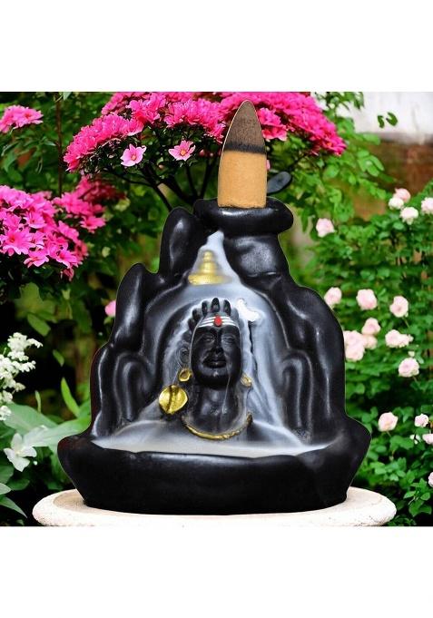 Craftwell Get Blessings Of Lord Shiva Decorative Showpiece - 5 Cm(Resin Black)