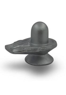 Sitare Pure Mercury Parad 232 Gms Shiva Shivling Decorative Showpiece - 4.5 Cm(Wood Grey)