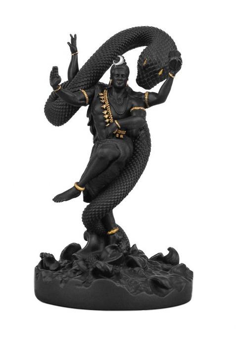 Artarium Mystical Shiva Idol Lord Shiva Statue Lord Shiva Idol 6 Inch Decorative Showpiece - 15.24 Cm(Resin Black)