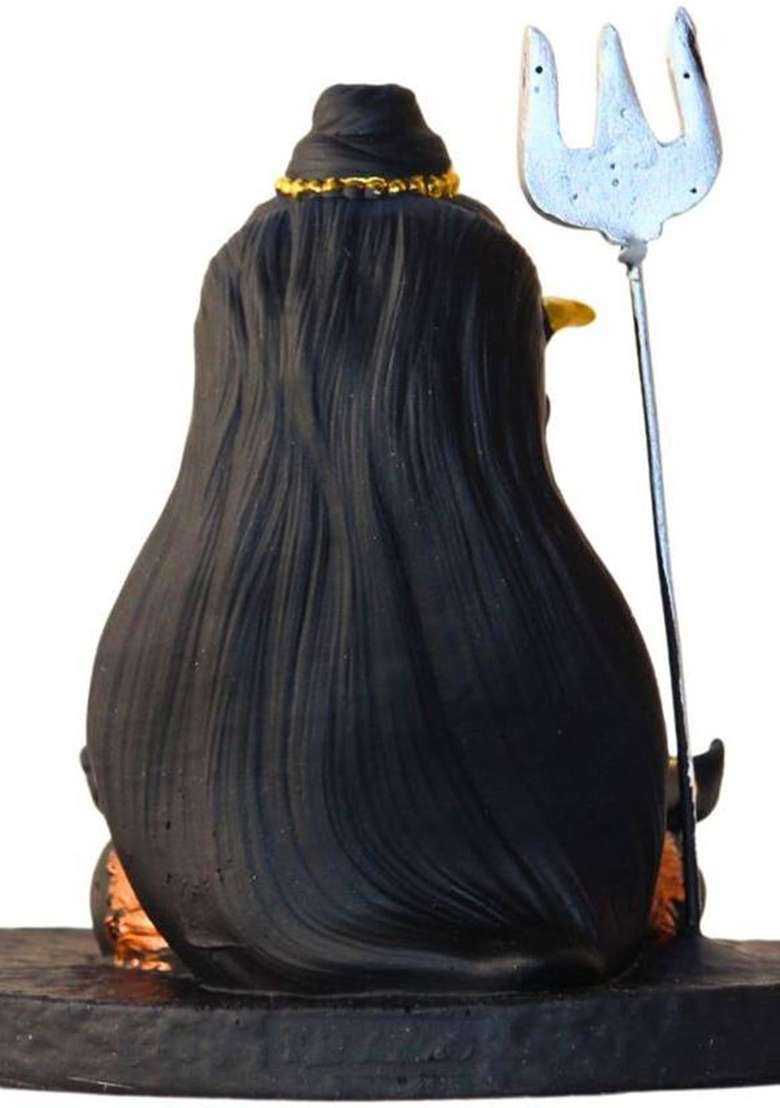 Miss Peach 1 Baby Shiva For Showpiece Decorative Showpiece - 11.4 Cm(Polyresin Multicolor) - Indya