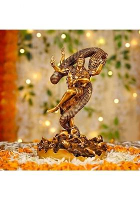 Manas Manas Craft Lord Shiva Decorative Showpiece - 8.1 Cm(Resin Gold)
