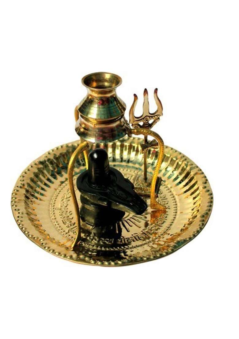 Sanskaari Decorative Showpiece - 12 Cm(Brass Gold) - Indya