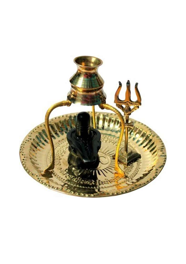 Sanskaari Decorative Showpiece - 12 Cm(Brass Gold) - Indya