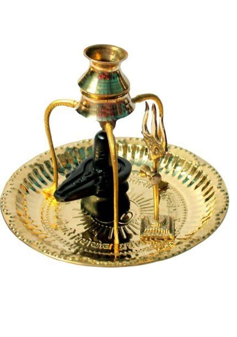 Sanskaari Decorative Showpiece - 12 Cm(Brass Gold) - Indya