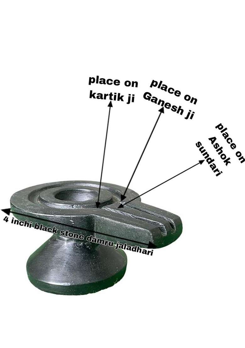 Pujara Shivling Art Narmadeshwar Shivling Original/Shivling Original For Home Puja Fullset Decorative Showpiece - 3 Cm(Stone Multicolor) - Indya