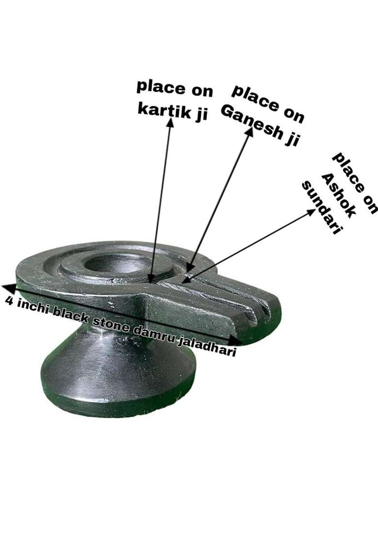 Pujara Shivling Art Narmadeshwar Shivling Original/Shivling Original For Home Puja Fullset Decorative Showpiece - 3 Cm(Stone Multicolor) - Indya