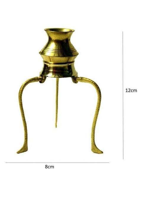 Adiyogi Decorative Showpiece - 11.8 Cm(Brass Gold)
