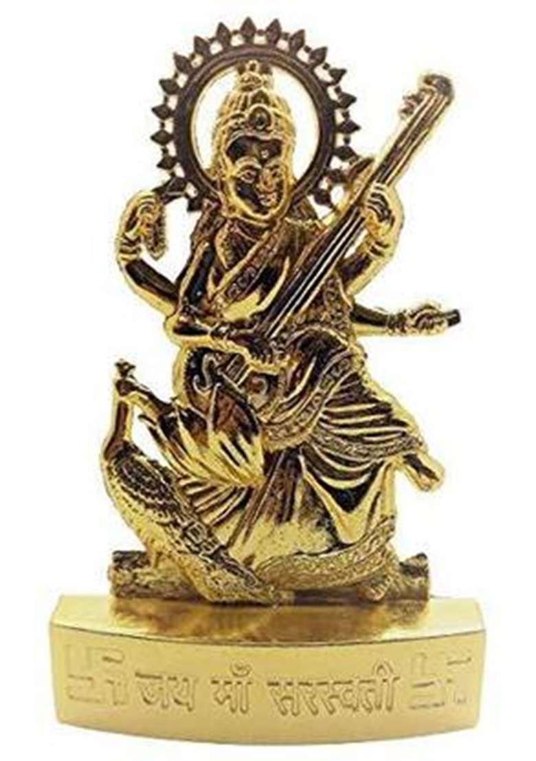 Puchchi Decorative Showpiece - 11.9 Cm(Metal Gold) - Indya