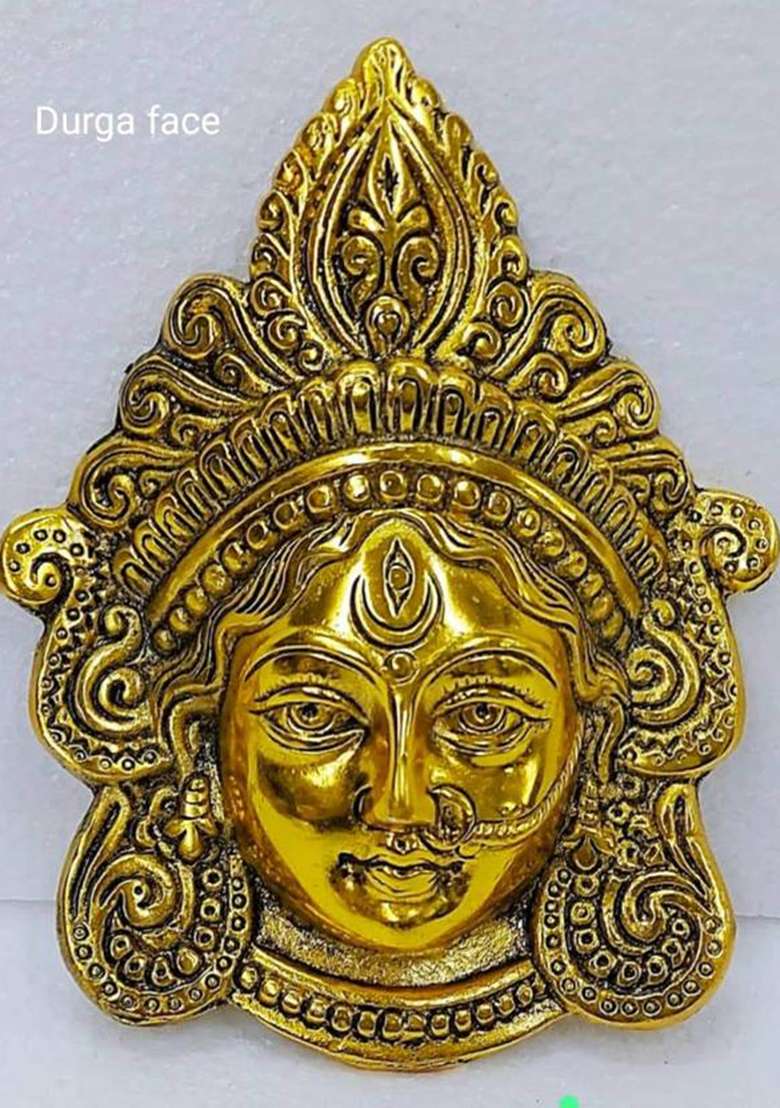 Rmcg Traders 02 Single Pess Decorative Showpiece - 18 Cm(Aluminium Gold) - Indya