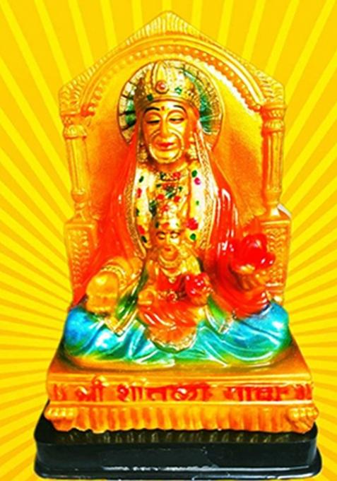 Ramasita Jograni Kul Mata Sheetla Maa Idol Mata Sitla Ma Murti Decorative Showpiece - 19 Cm(Polyresin Multicolor)