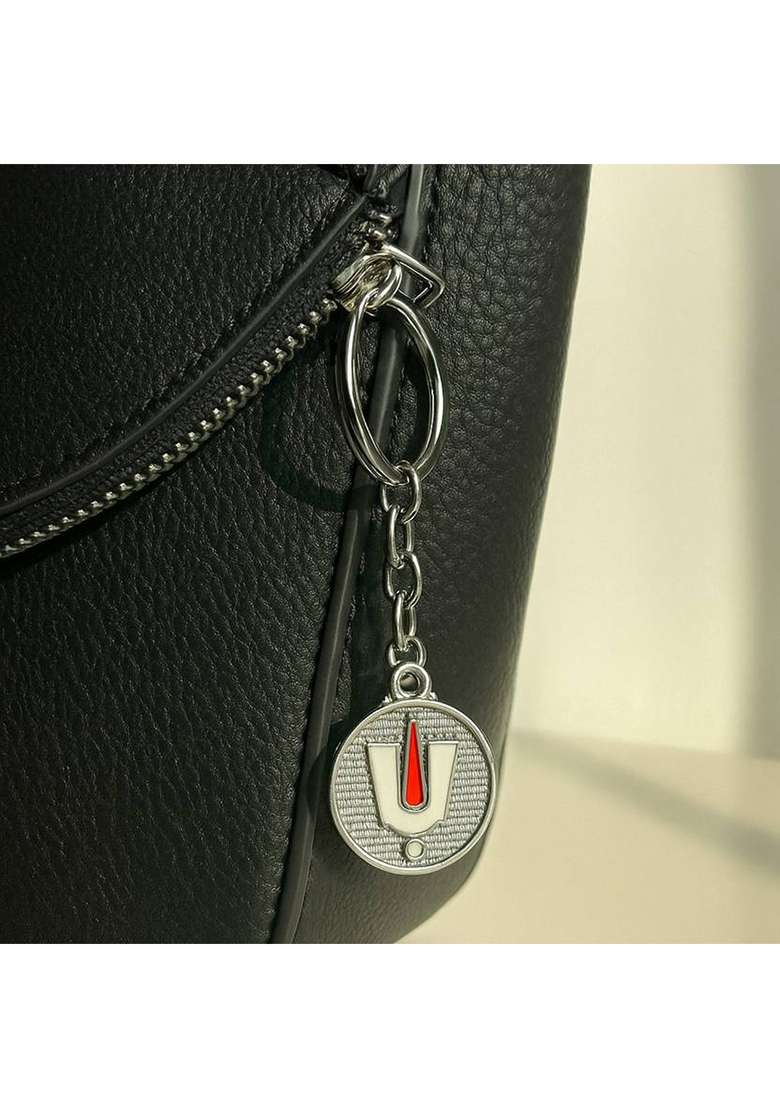 Devlink Tirupati Balaji Tilak Keychain With Round Pendant For Gift Car Bike & Home Decorative Showpiece - 10 Cm(Metal Multicolor) - Indya