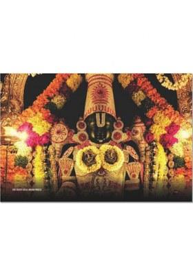 Tirupati Balaji Wall Poster For Dcor Paper Print(18 Inch X 12 Inch Rolled)
