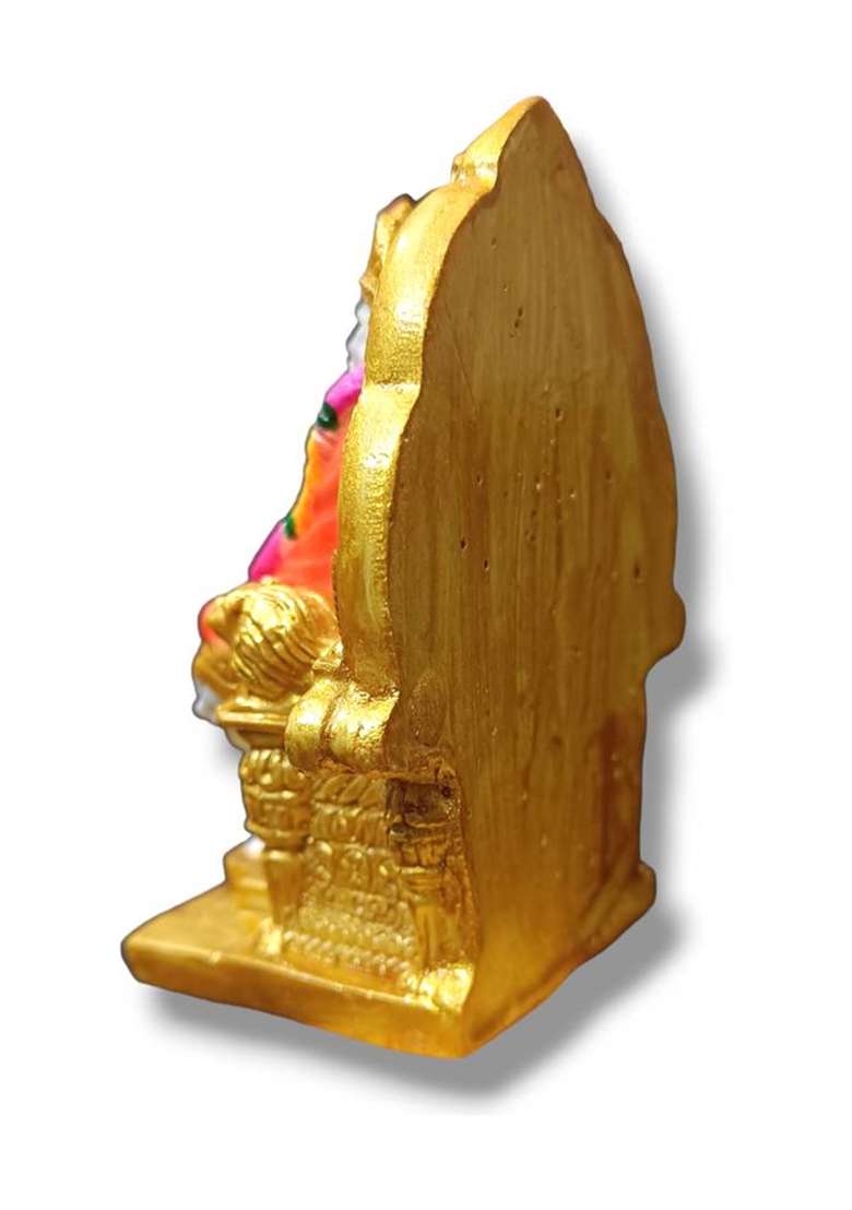 Avg Artistry Shirdi Sai Baba Idol - Statue For Home Puja And Decor Decorative Showpiece - 8 Cm(Resin Multicolor) - Indya