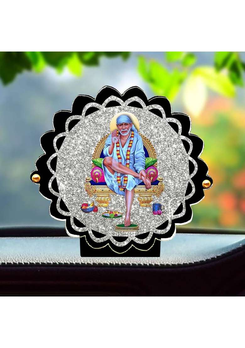 Artle Media Sai Baba 2 Decorative Showpiece - 10 Cm(Plastic Multicolor) - Indya