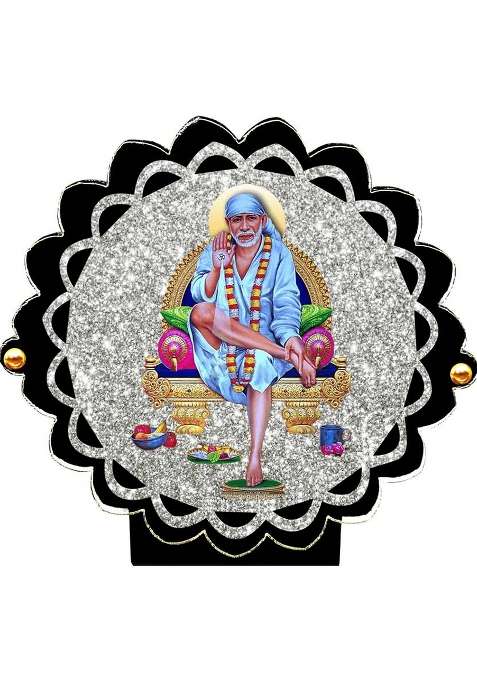 Artle Media Sai Baba 2 Decorative Showpiece - 10 Cm(Plastic Multicolor)
