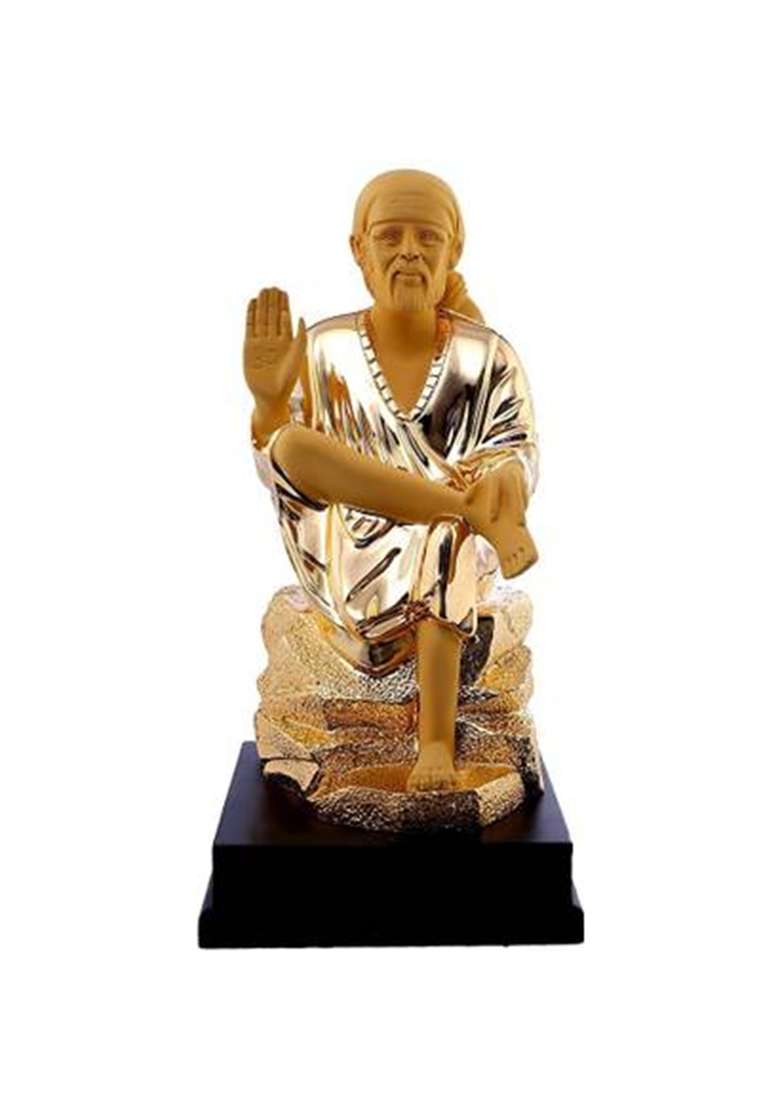 Brigo Decorative Showpiece - 32 Cm(Polyresin Gold) - Indya