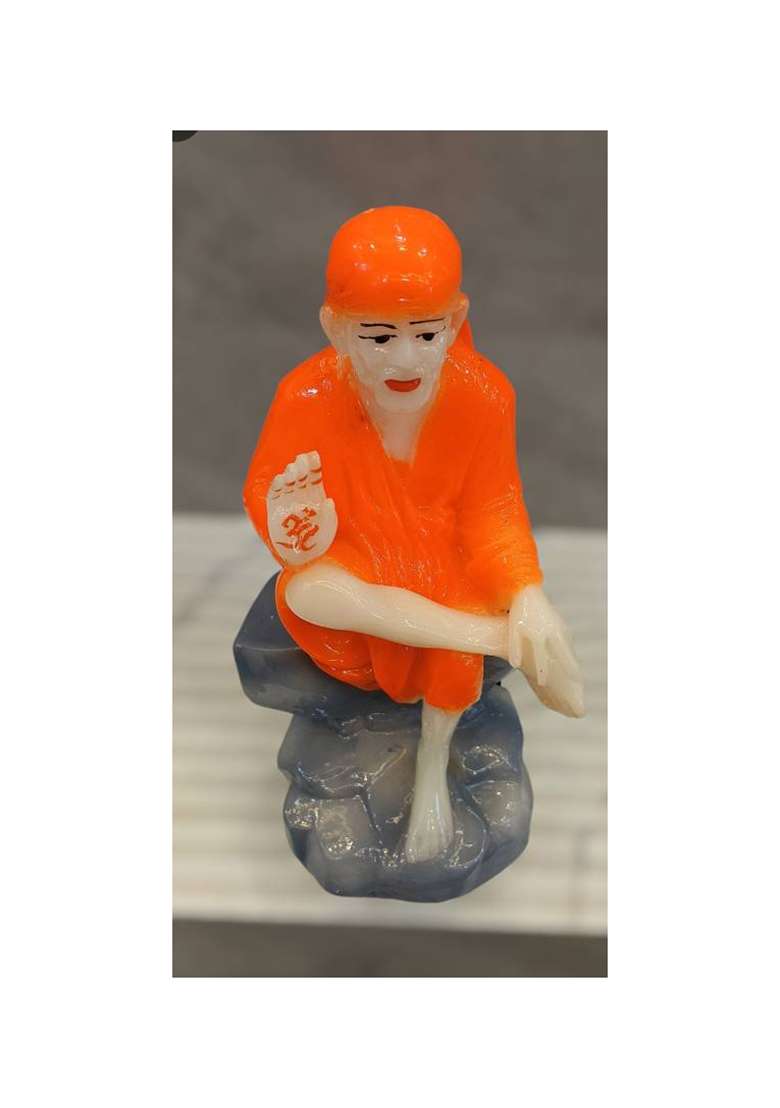 Kalka Enterprises Beautiful Sai Baba Decorative Showpiece - 19 Cm(Resin Multicolor) - Indya