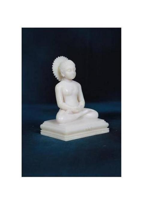 Sri Krishna Culture New Medium Mahavir Swami Murti-4 SGod Idols/Statue/FiguirnesMaterial-Polyresin & Marble-White Decorative Showpiece - 10.16 Cm(Polyresin Multicolor)