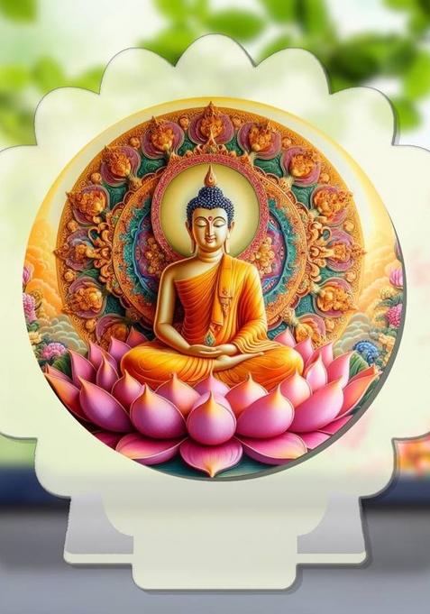 Giftsrange Gautam Buddha Mahavira Siddhartha White Premium Car Dashboard Idol Decorative Showpiece - 8 Cm(Plastic Multicolor White)