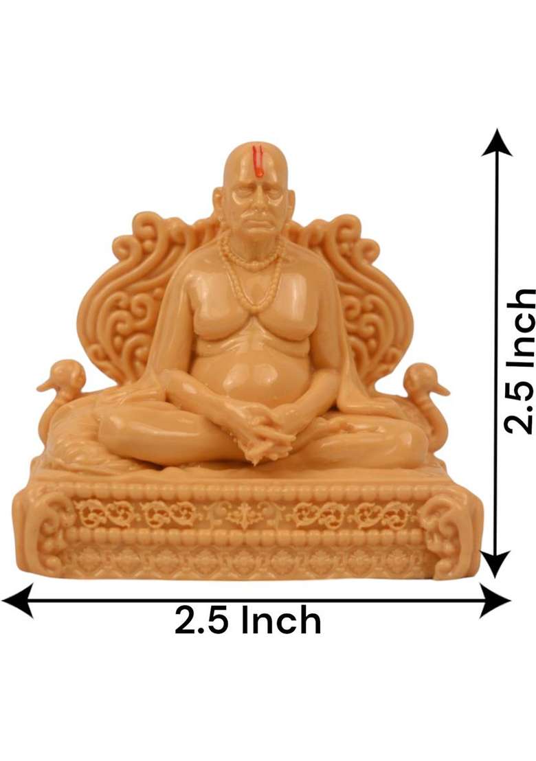 Karighar Swami Samarth Murti Decorative Showpiece - 7 Cm(Polyresin Multicolor) - Indya