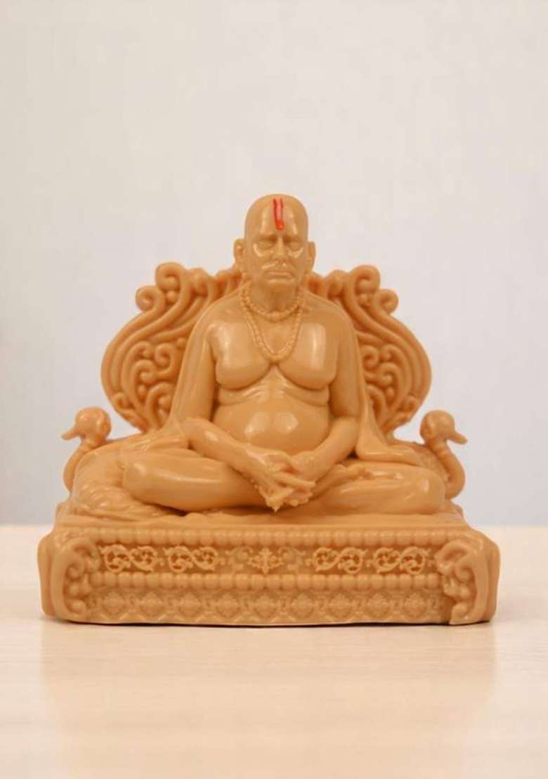 Karighar Swami Samarth Murti Decorative Showpiece - 7 Cm(Polyresin Multicolor) - Indya