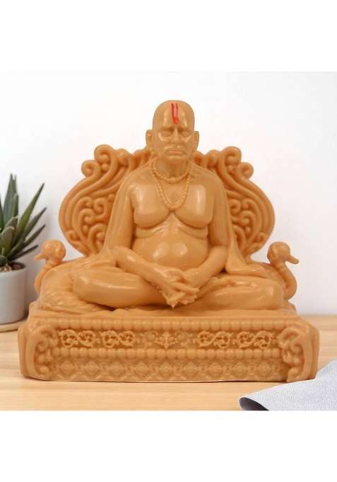 Karighar Swami Samarth Murti Decorative Showpiece - 7 Cm(Polyresin Multicolor)