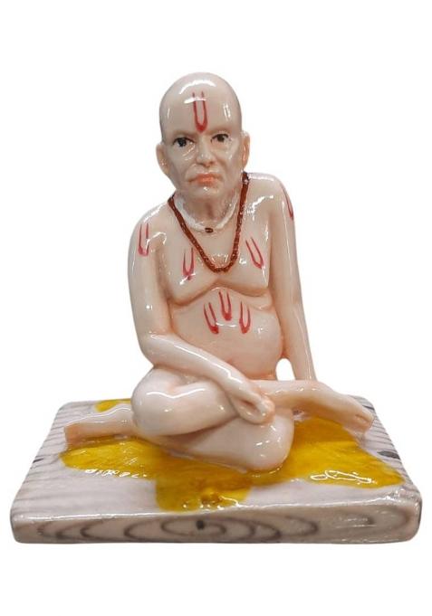 Hilter Swami Samarth Idol Small Size Decorative Showpiece - 8.5 Cm(Resin Multicolor)