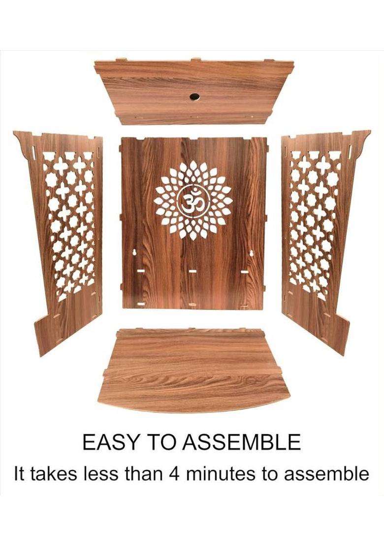 KRUZLY Solid Wood Home Temple(Height 10 Knock Down) - Indya