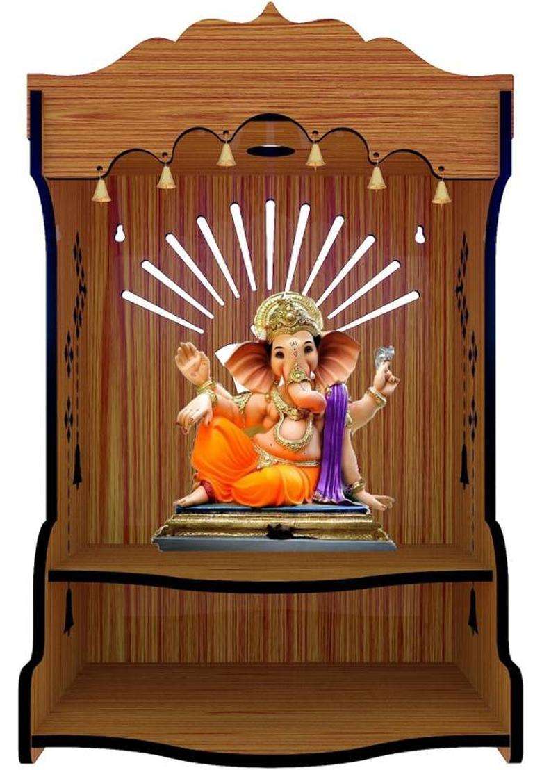 ETHNIC WALL ART Engineered Wood Home Temple(Height 41 DIY(Do-It-Yourself)) - Indya