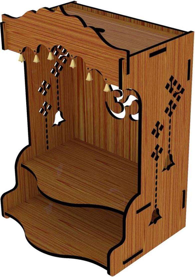 ETHNIC WALL ART Engineered Wood Home Temple(Height 41 DIY(Do-It-Yourself)) - Indya