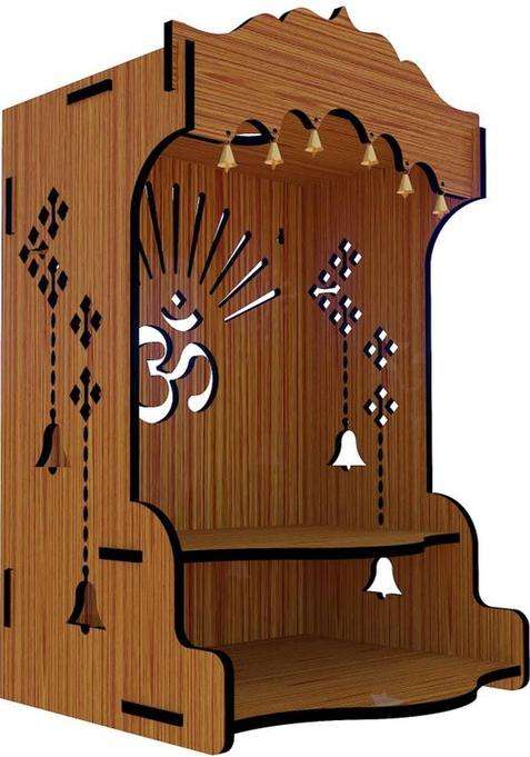 ETHNIC WALL ART Engineered Wood Home Temple(Height 41 DIY(Do-It-Yourself))