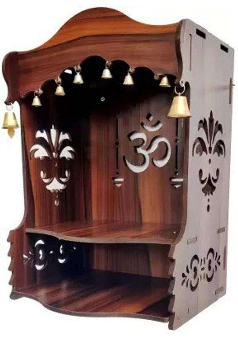 ETHNIC WALL ART TEMPLE 105 DRK Engineered Wood Home Temple(Height 40 Pre-assembled) - Indya