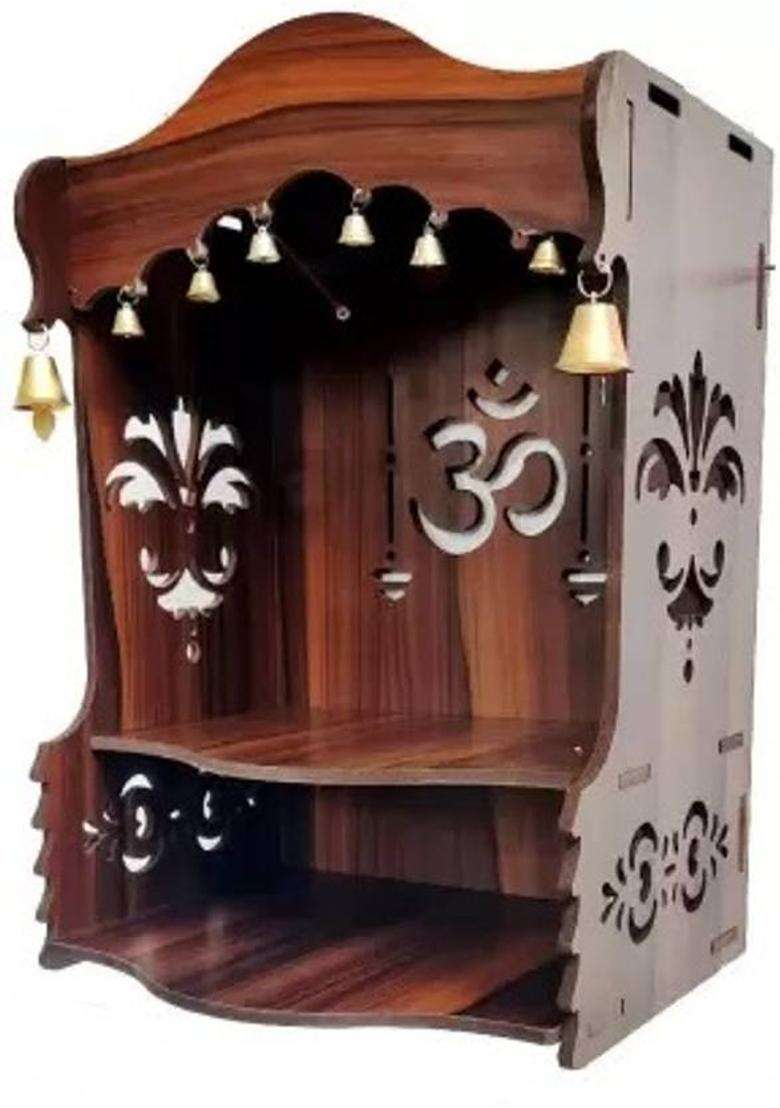 ETHNIC WALL ART TEMPLE 105 DRK Engineered Wood Home Temple(Height 40 Pre-assembled) - Indya